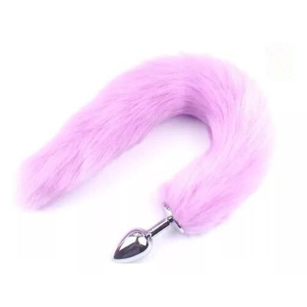 Plug Anal con Cola de Zorro Cedric Morado - Talla S Lugamia Plug Anal con Cola de Zorro Cedric Morado - Talla S Lugamia