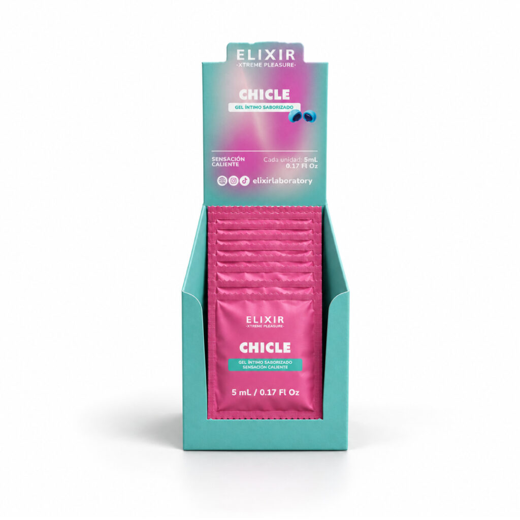 Lubricante Caliente Saborizado Chicle Elixir