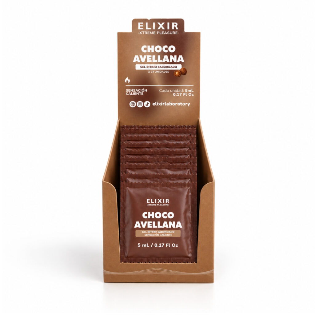 Lubricante Caliente Saborizado Choco Avellana Elixir
