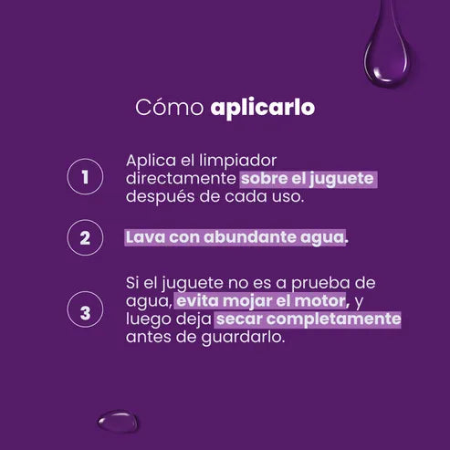 Toy Cleaner x 30ml Limpiador Desinfectante de Juguetes Intimos