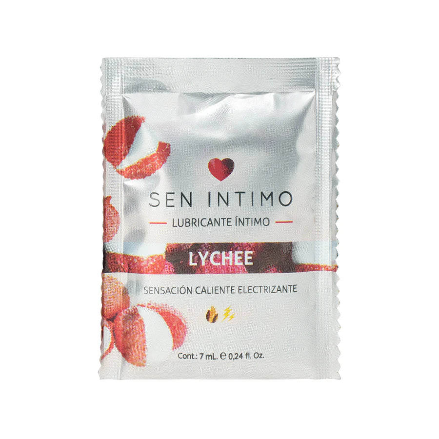 Lubricante Caliente Electrizante Lychee Sachet x 7 ML Sen Intimo