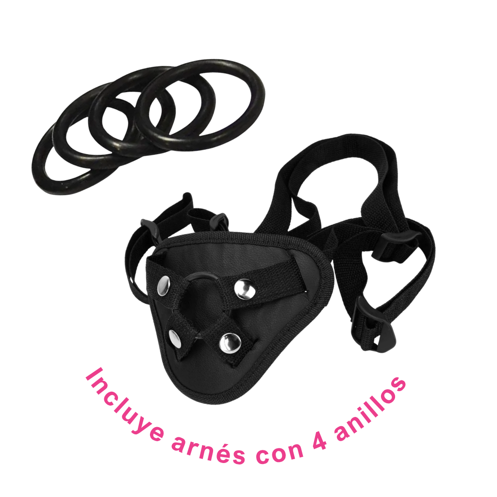 Arnés Vibrador Doble con App Rose