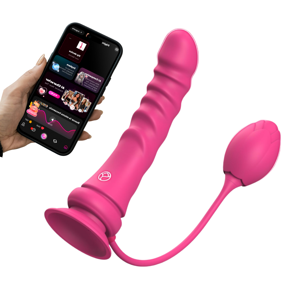 Arnés Vibrador Doble con App Rose