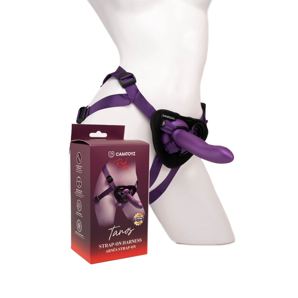 Arnés Strap-On Tanos 15 cm Camtoyz