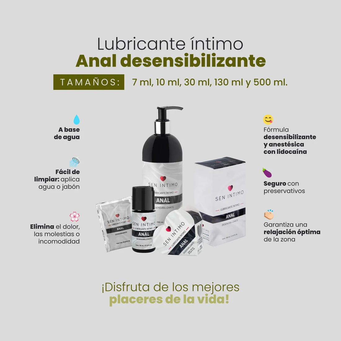 Lubricante Anal Desensibilizante Sen Intimo
