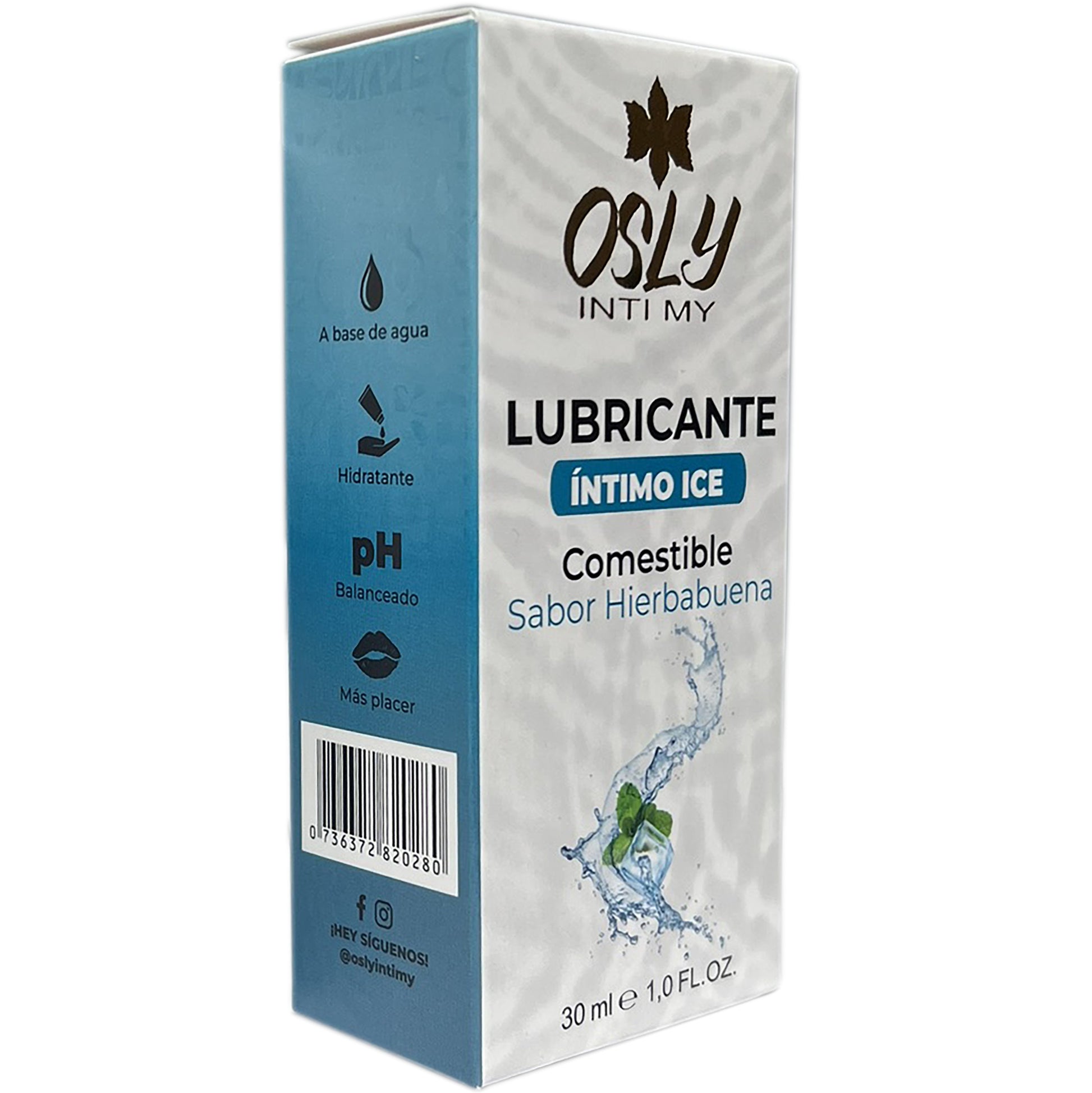 Lubricante íntimo Frío sabor Hierbabuena 30 Ml Osly Intimy