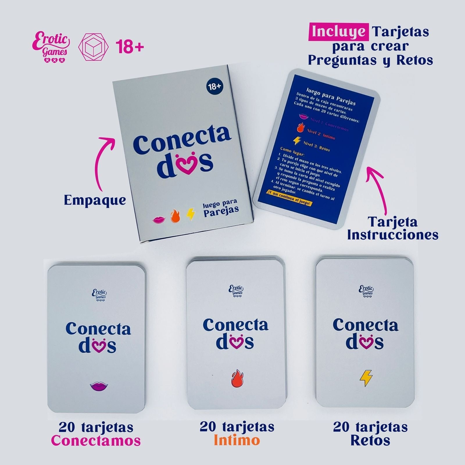 Conectados Juego de Cartas para Parejas