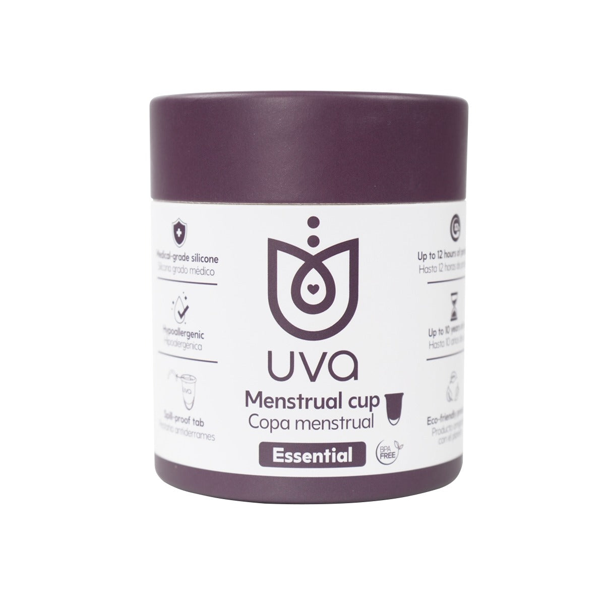 Copa Menstrual Essential UVA Talla B Morada