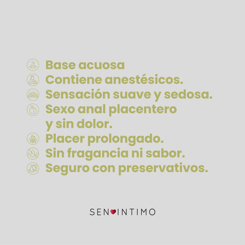 Lubricante Anal Desensibilizante Sen Intimo