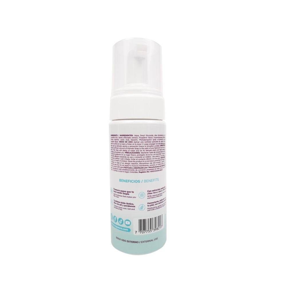 Jabón Íntimo Femenino UVA Espuma Fresh 150ml