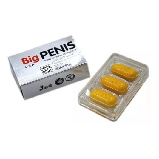 Potenciador Sexual Masculino Big Penis x3 comprimidos