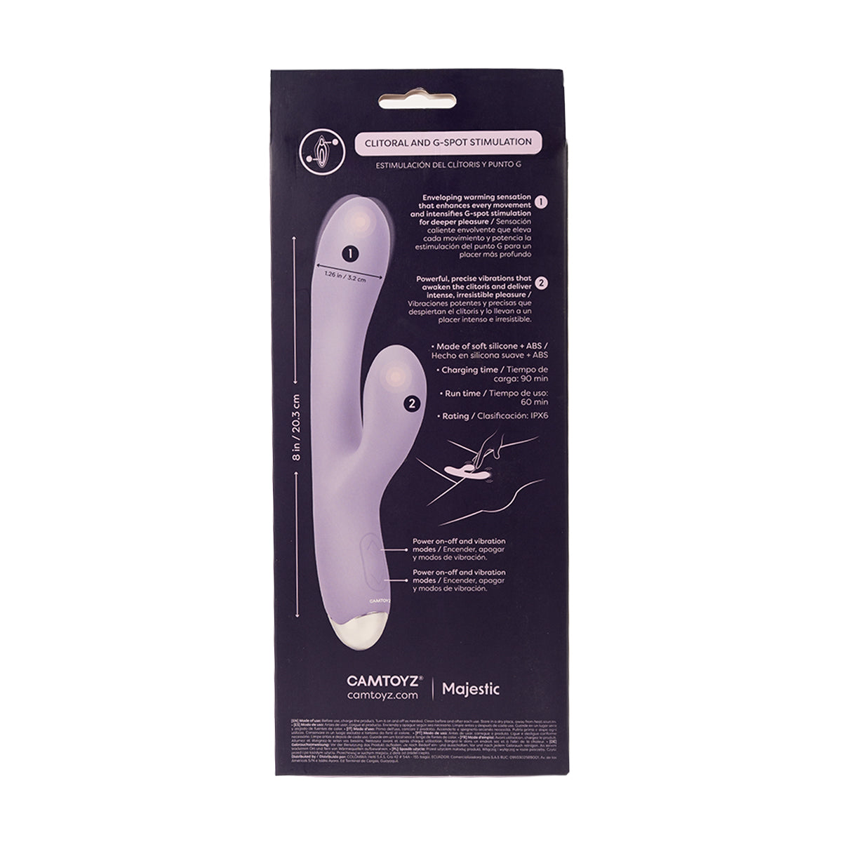 Vibrador Rabbit con sensación de calor Dona Camtoyz