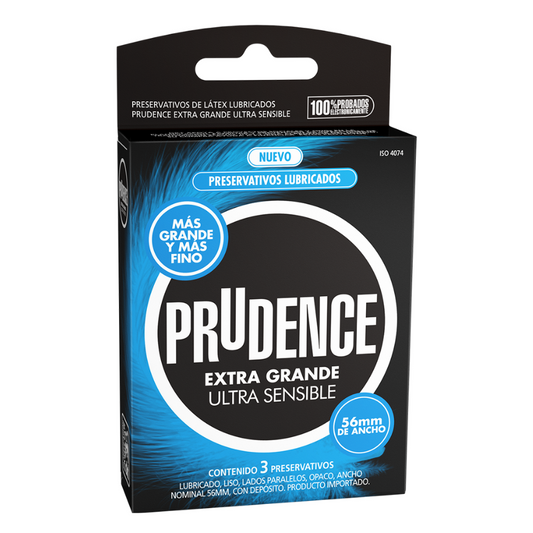 Condones Prudence Extra Grande Ultra Sensible x 3