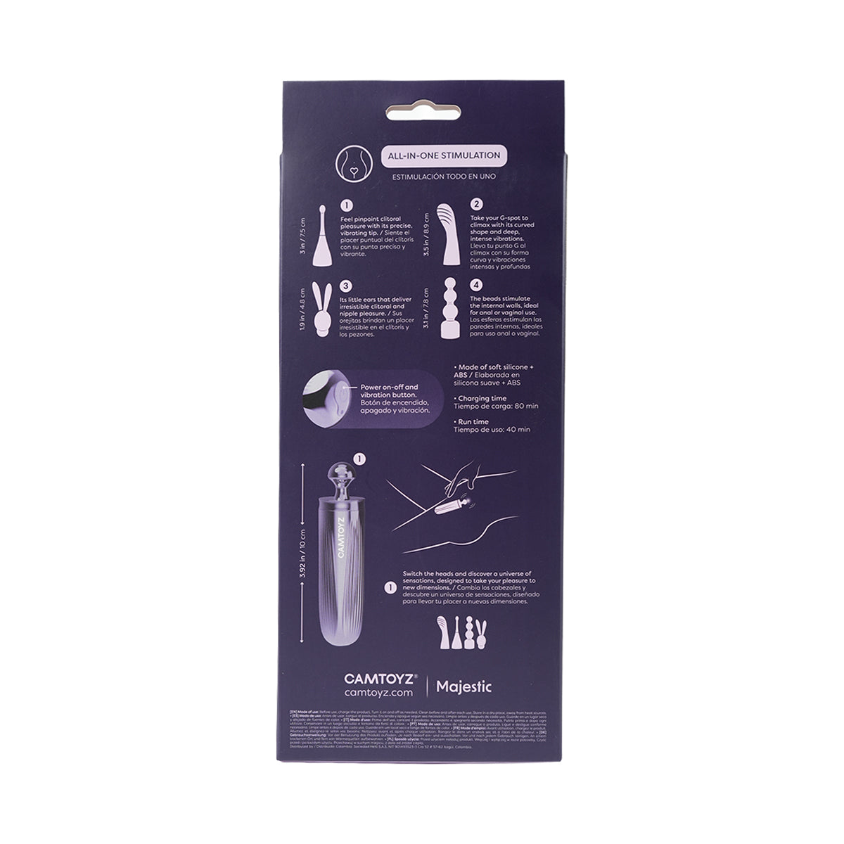 Bala Vibradora Todo en 1 Fouria Camtoyz