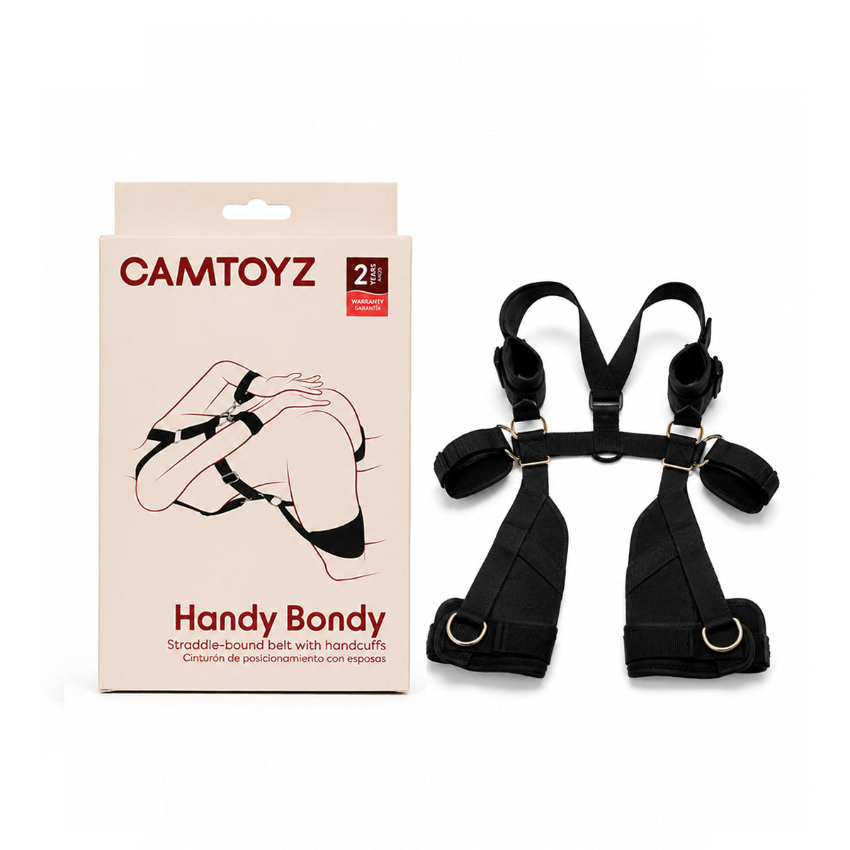 Handy Bondy Cinturón de Posicionamiento con Esposas Camtoyz
