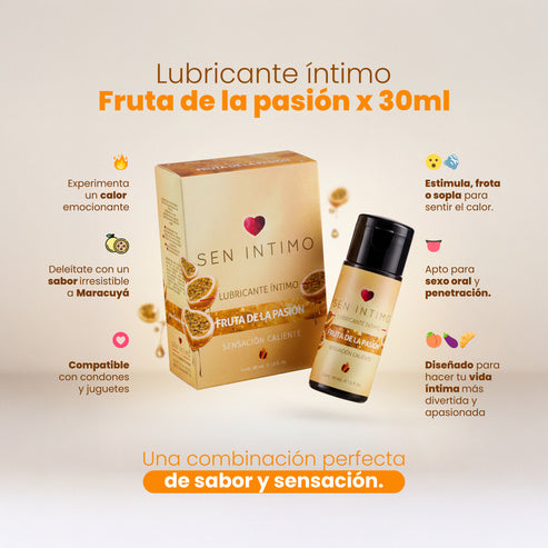 Lubricante Caliente Fruta de la Pasión 30 Ml Sen Intimo