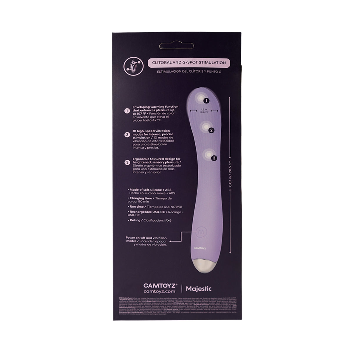Vibrador Kian con Sensación de Calor Majestic