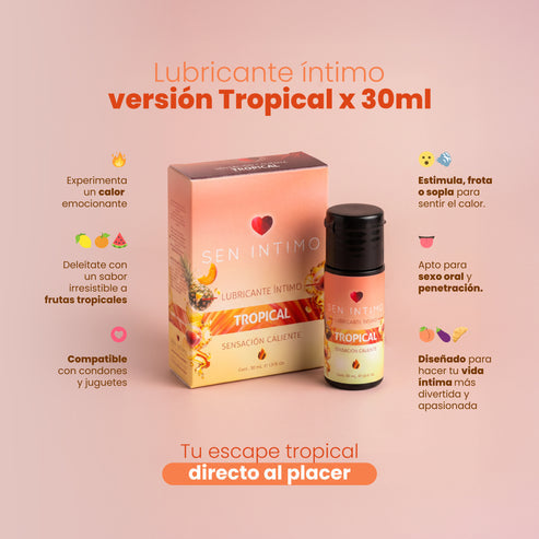 Lubricante Caliente Tropical 30 Ml Sen Intimo