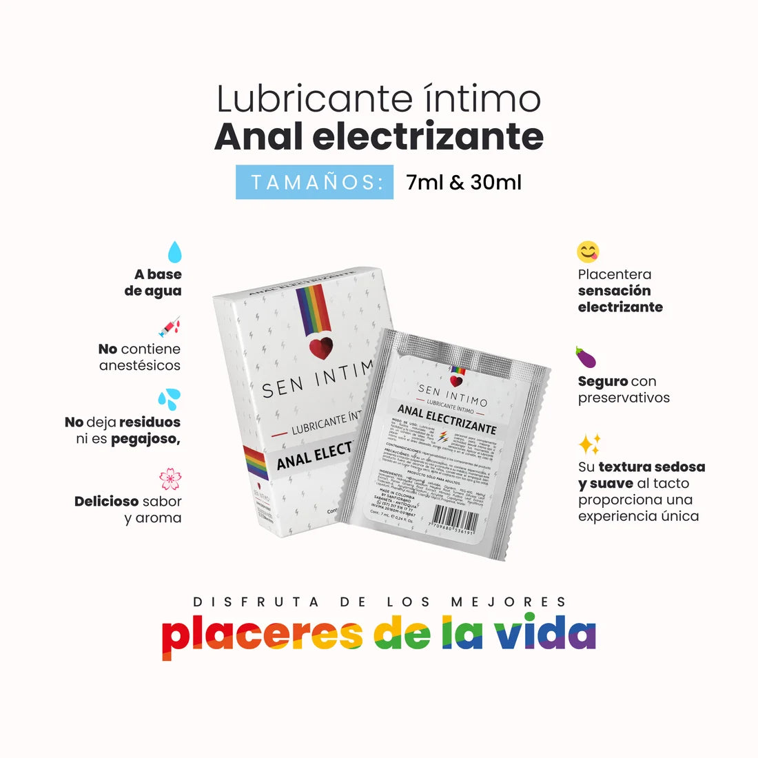 Lubricante Intimo Anal Electrizante Sen Intimo