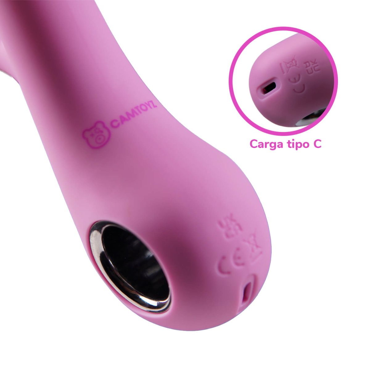 Vibrador Lucile con Perlas Internas para Punto G Carga USB-C Camtoyz