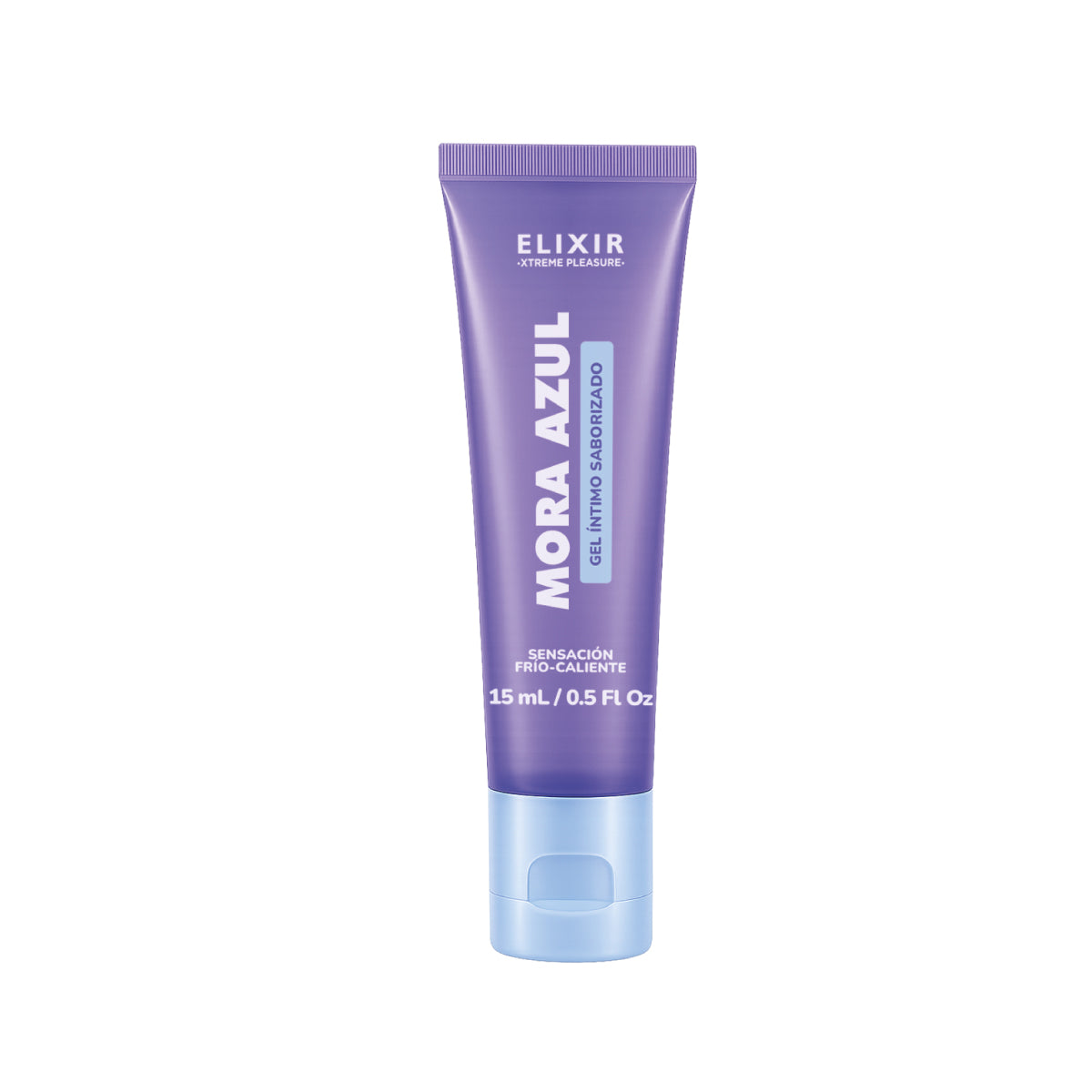 Gel Intimo Saborizado Mora Azul Sensación Fria y Caliente 15 Ml Elixir