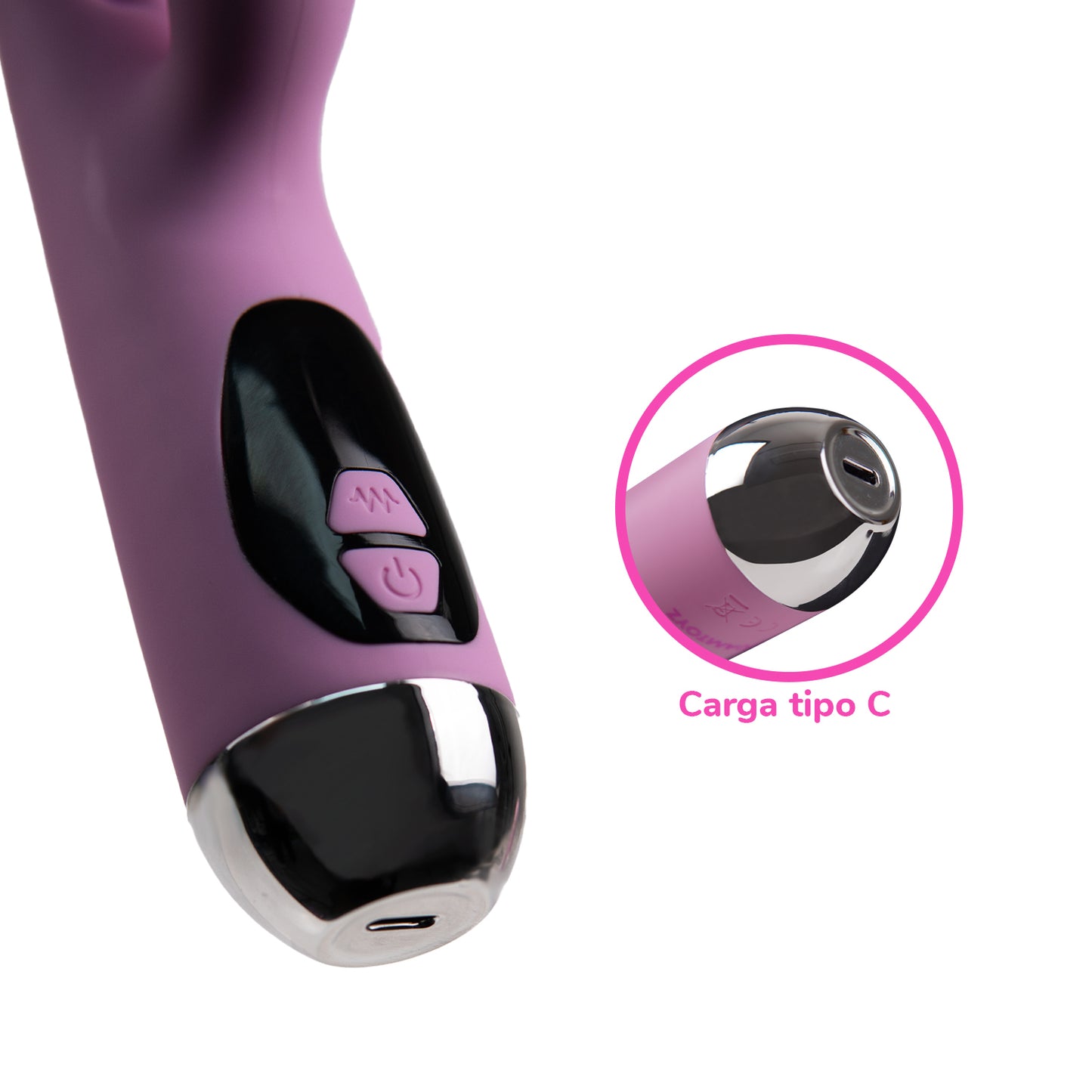 Vibrador Osma con Perlas y Movimiento Carga USB-C Majestic Pro