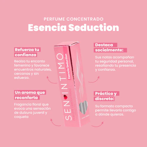 Perfume para mujer con Feromonas esencia Seduction x 10ml