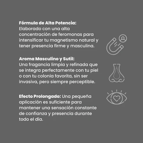 Perfume para hombre con Feromonas esencia Titanium x 10ml