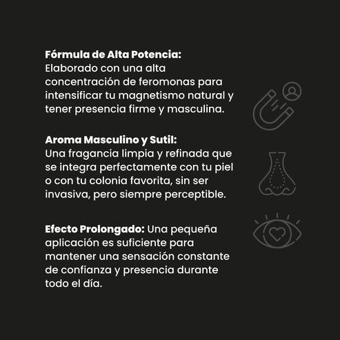 Perfume para hombre con Feromonas esencia Vicious x 10ml