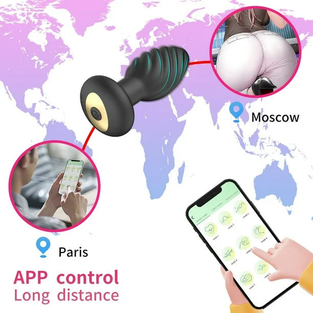 Plug Anal con Vibración y App Luxe Recargable