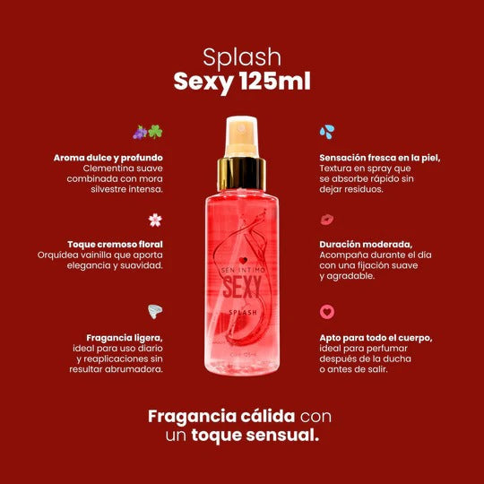 Splash con Feromonas Sexy 125ml