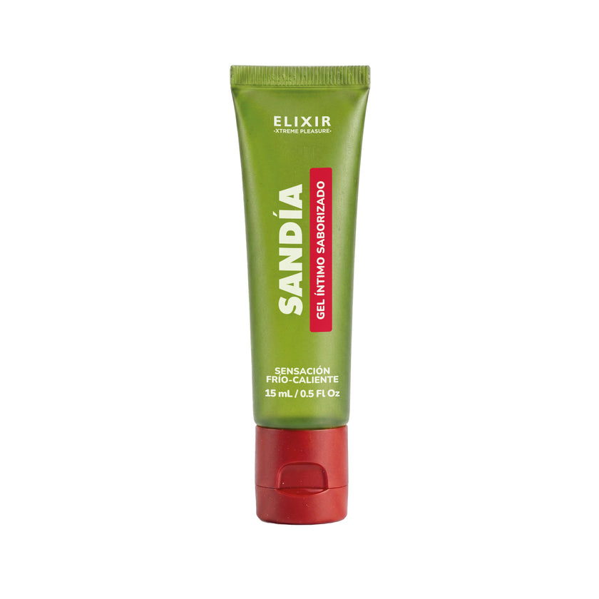 Gel Intimo Saborizado Sandía Sensación Fría y Caliente 15 Ml Elixir