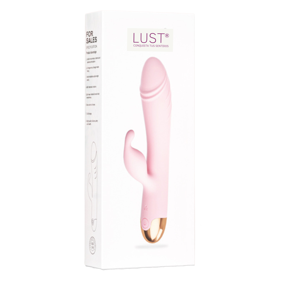 Vibrador Doble Estimulación con Rotación LUST