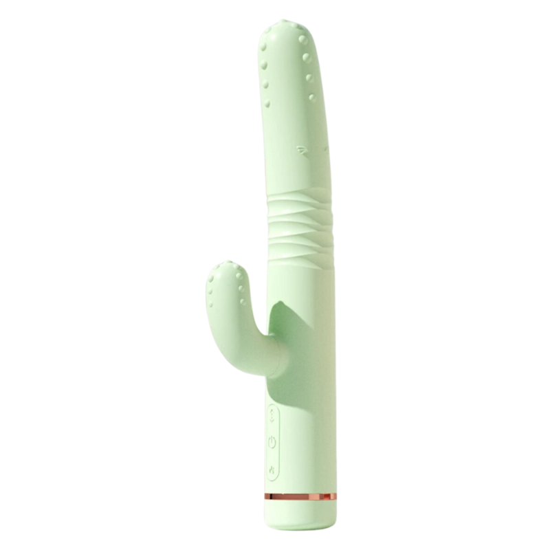 Cactus Vibrador Doble Estimulación con Empuje