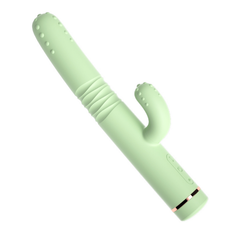 Cactus Vibrador Doble Estimulación con Empuje