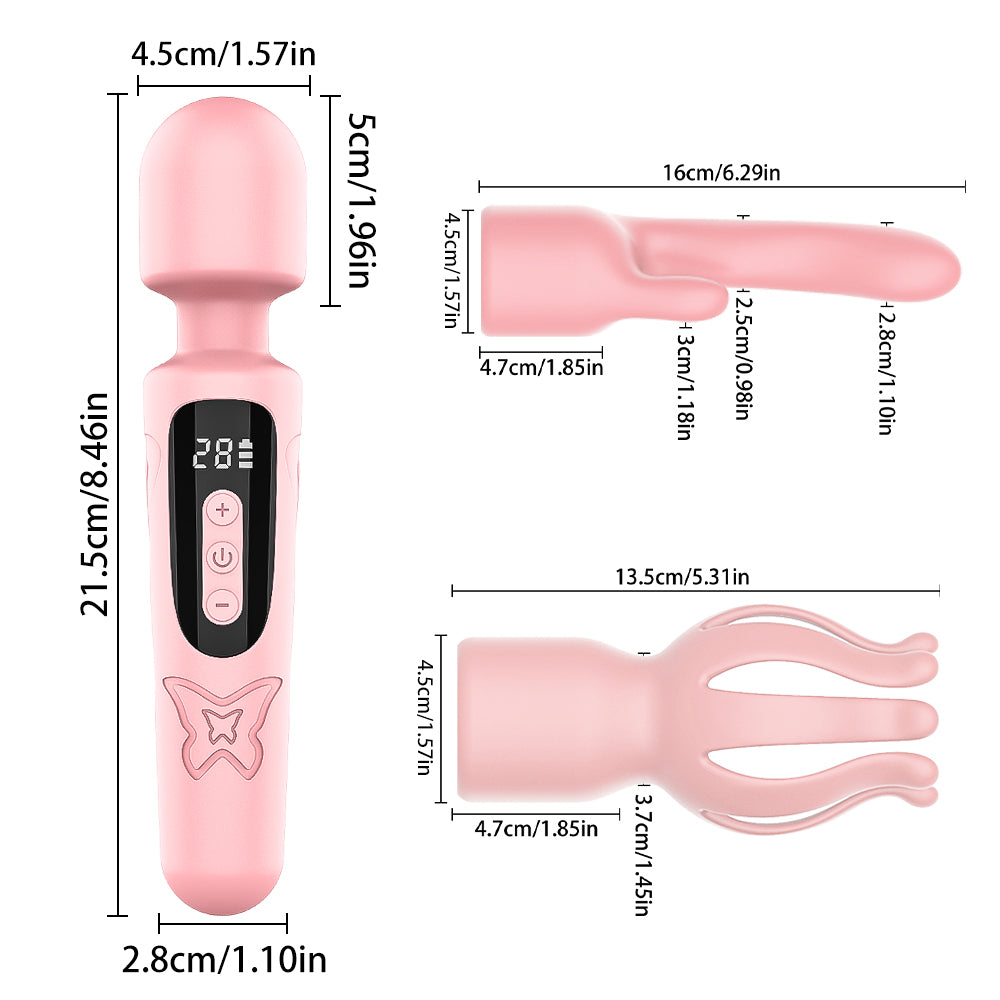 Vibrador Hitachi Monarca con 2 cabezas intercambiables