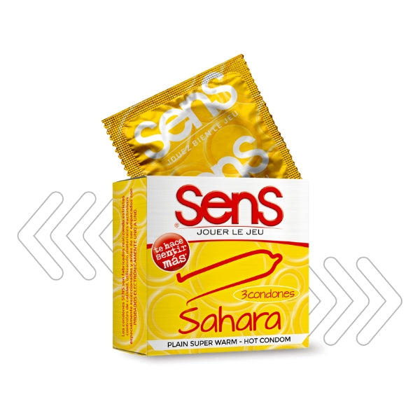 Condones Sens Sahara x3 Sensación Caliente