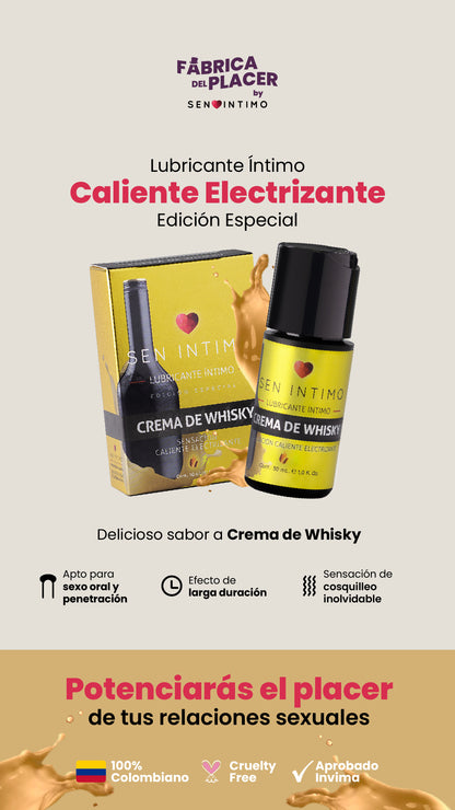 Lubricante Caliente Electrizante Crema de Whisky x 30 ML Sen Intimo