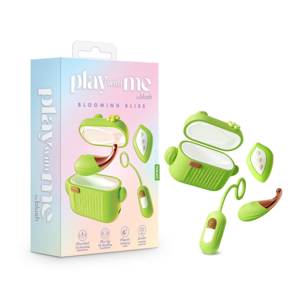 Set Bala + Huevo Vibrador con Control Remoto Play With Me Blooming Bliss By Blush®