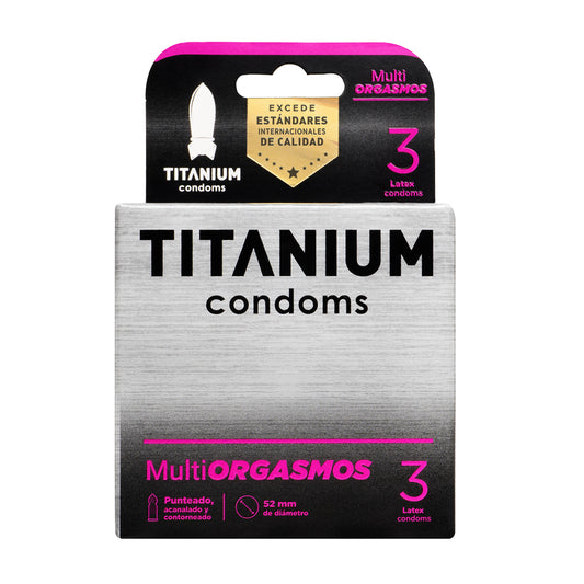 Condones Multiorgasmos Titanium x 3
