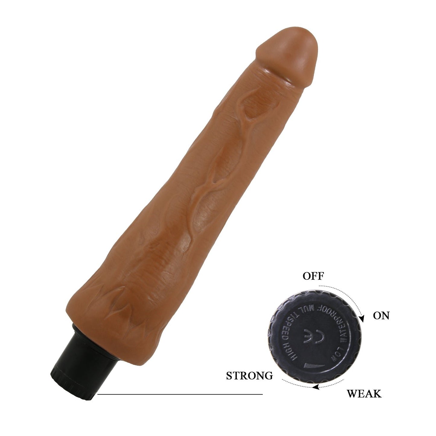 Vibrador Realista Alfredo 25 cm Sliding Skin