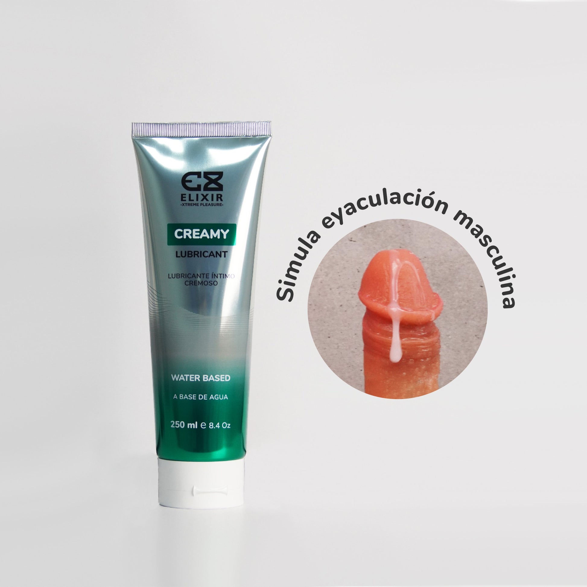 Lubricante Blanco Cremoso Eyaculación Masculina 250 ml Elixir (Creamy)