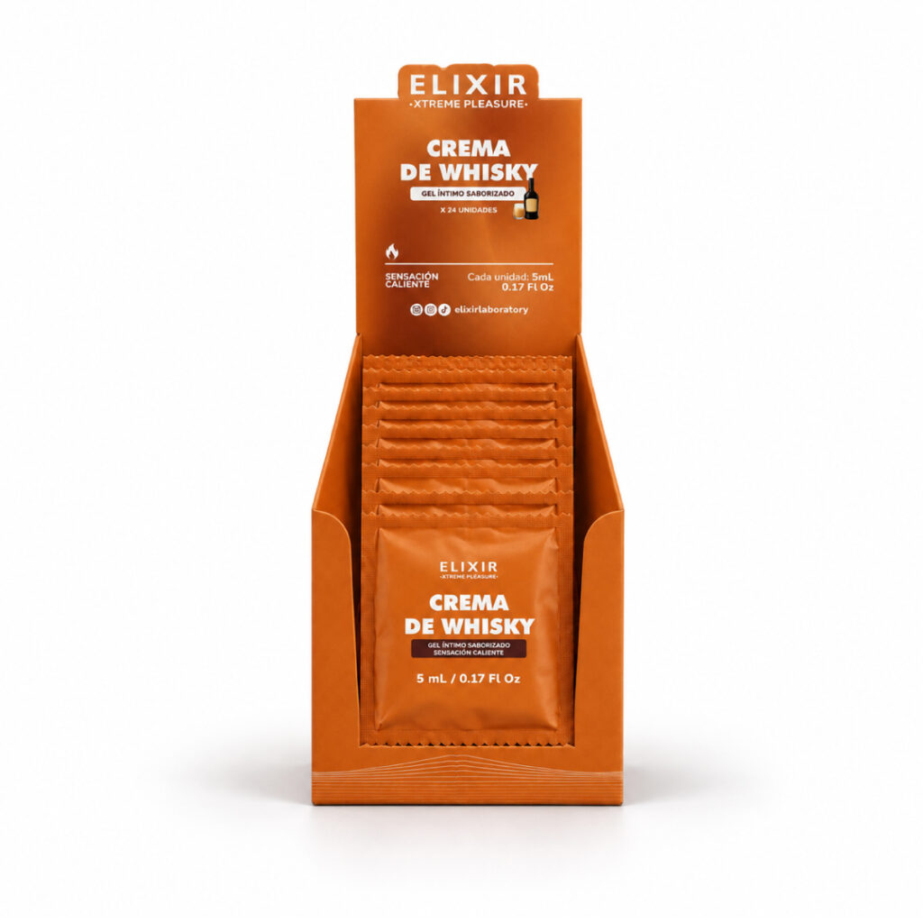 Lubricante Caliente Saborizado Crema de Whisky Elixir