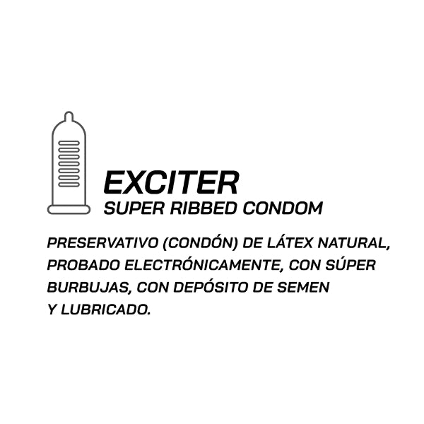 Condones Sens Exciter x3 Texturizado