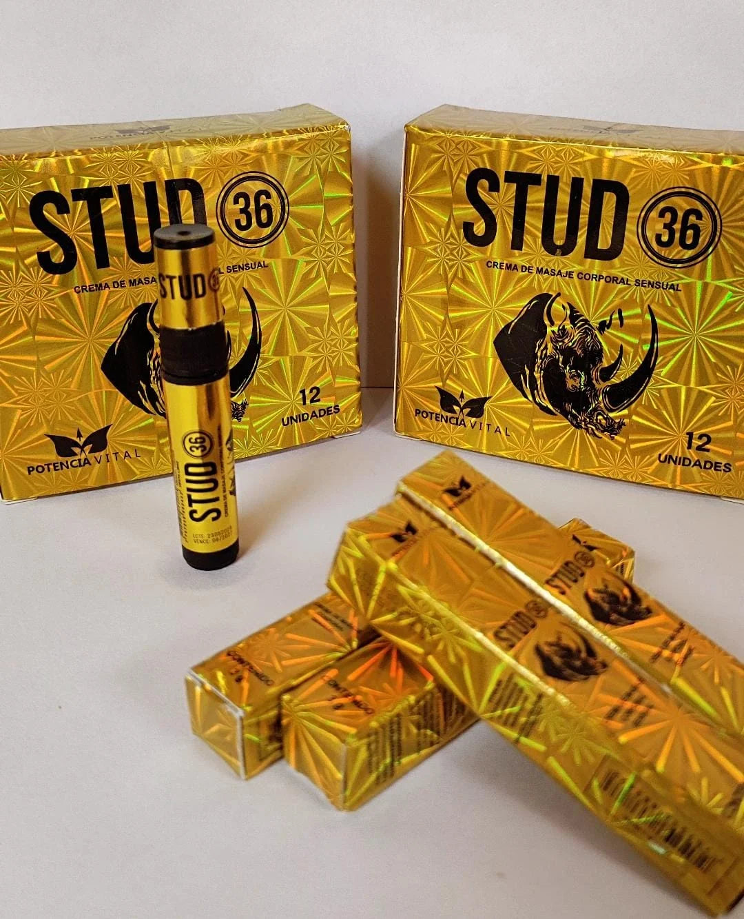 Retardante Rhino Black Dorado Stud 36 Spray