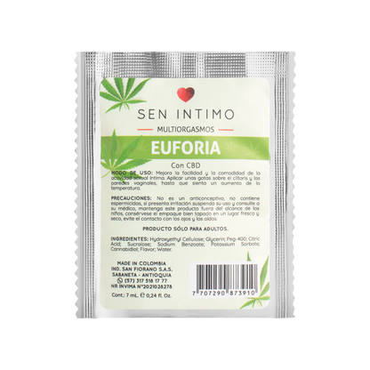 Multiorgasmos Euforia Sachet X 7 Ml Sen Intimo