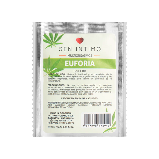 Multiorgasmos Euforia Sachet X 7 Ml Sen Intimo