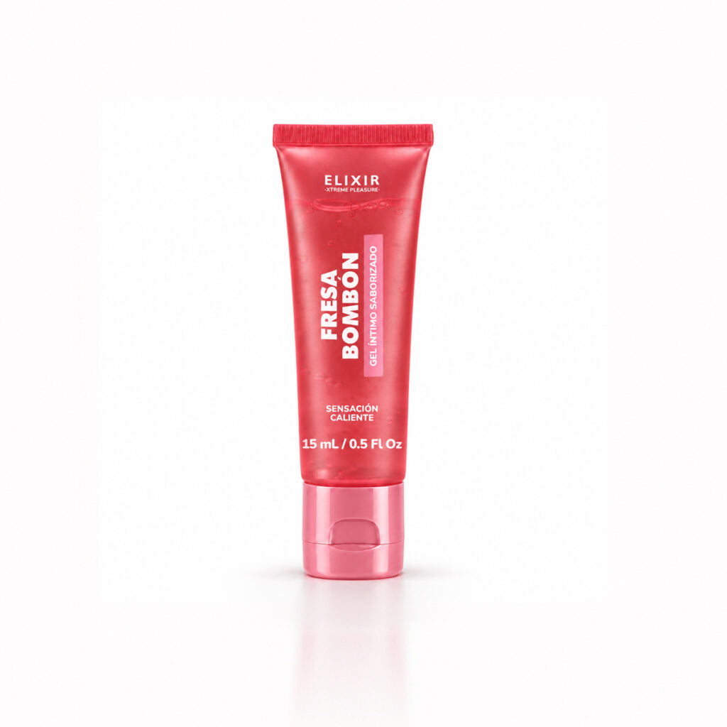 Lubricante Caliente Fresa Bombón Elixir