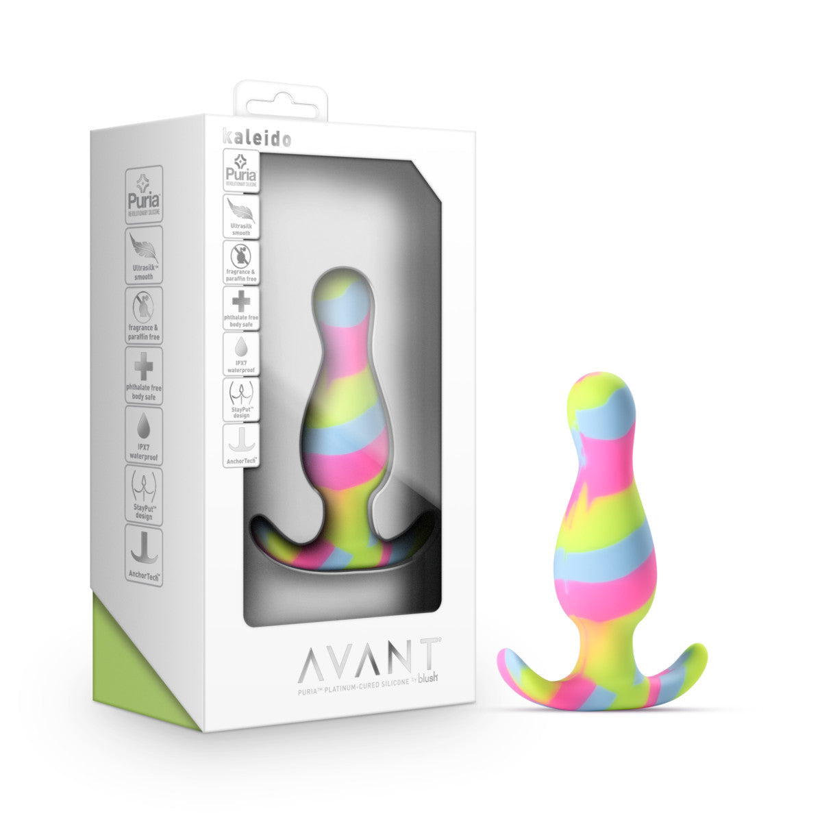 Plug Anal Kaleido 3" Avant By Blush® Multicolor