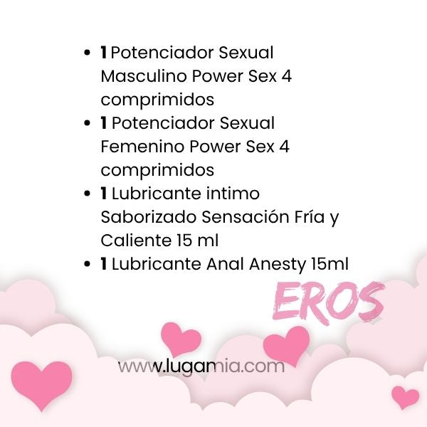 Kit Eros Cosmética Erótica - Promo San Valentín